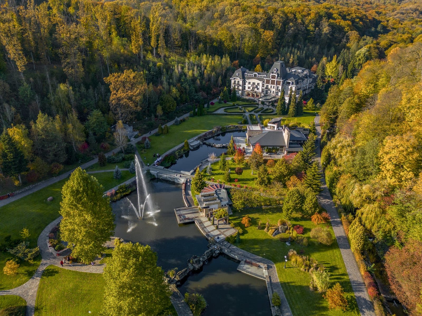 Park and fountain